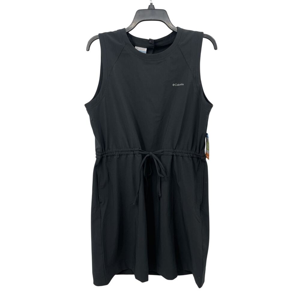 Columbia Sportswear Bogota Bay Black Tank Dress Medium Womens Drawstring NWT